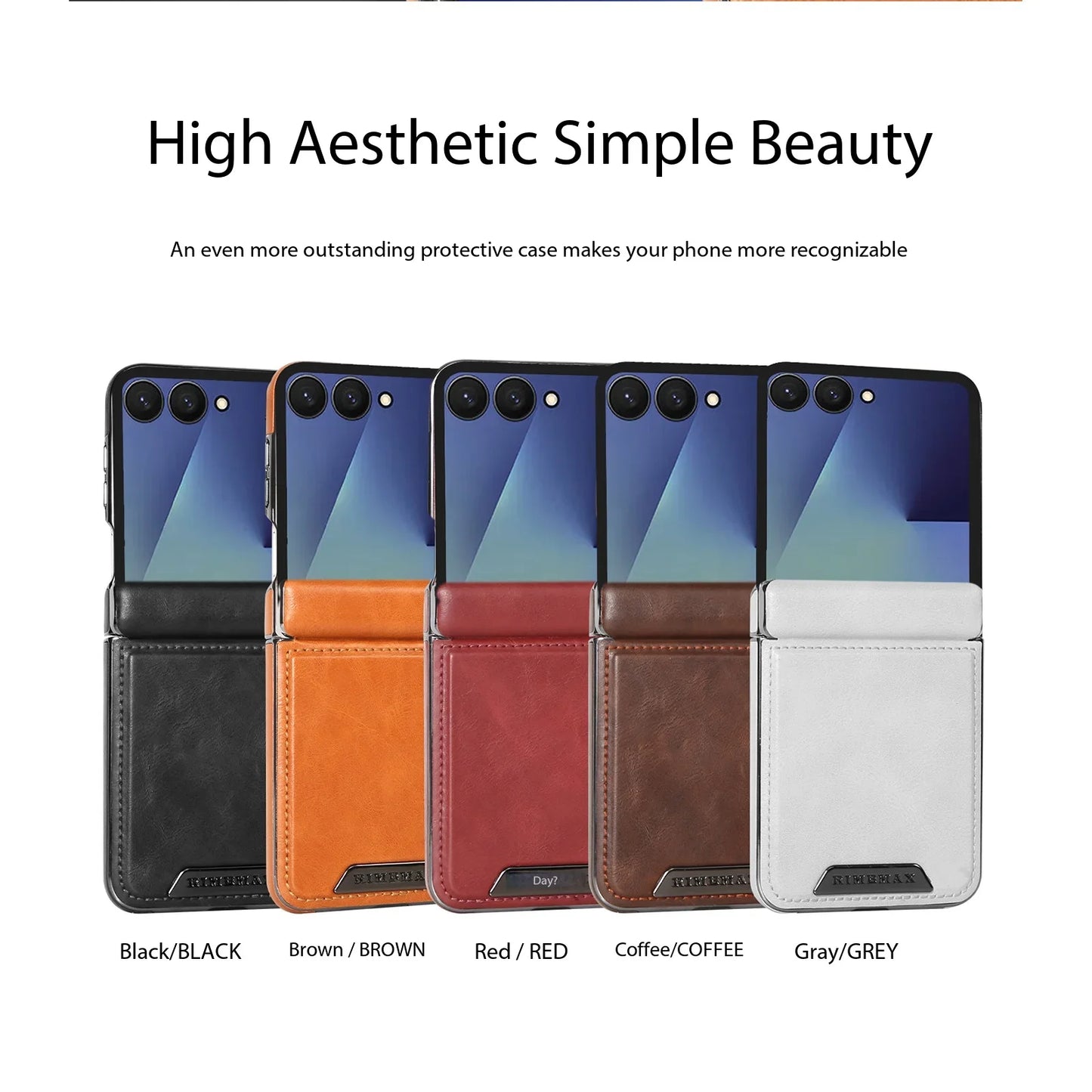 Leather Case With Hinge Protection For Galaxy Z Flip Series