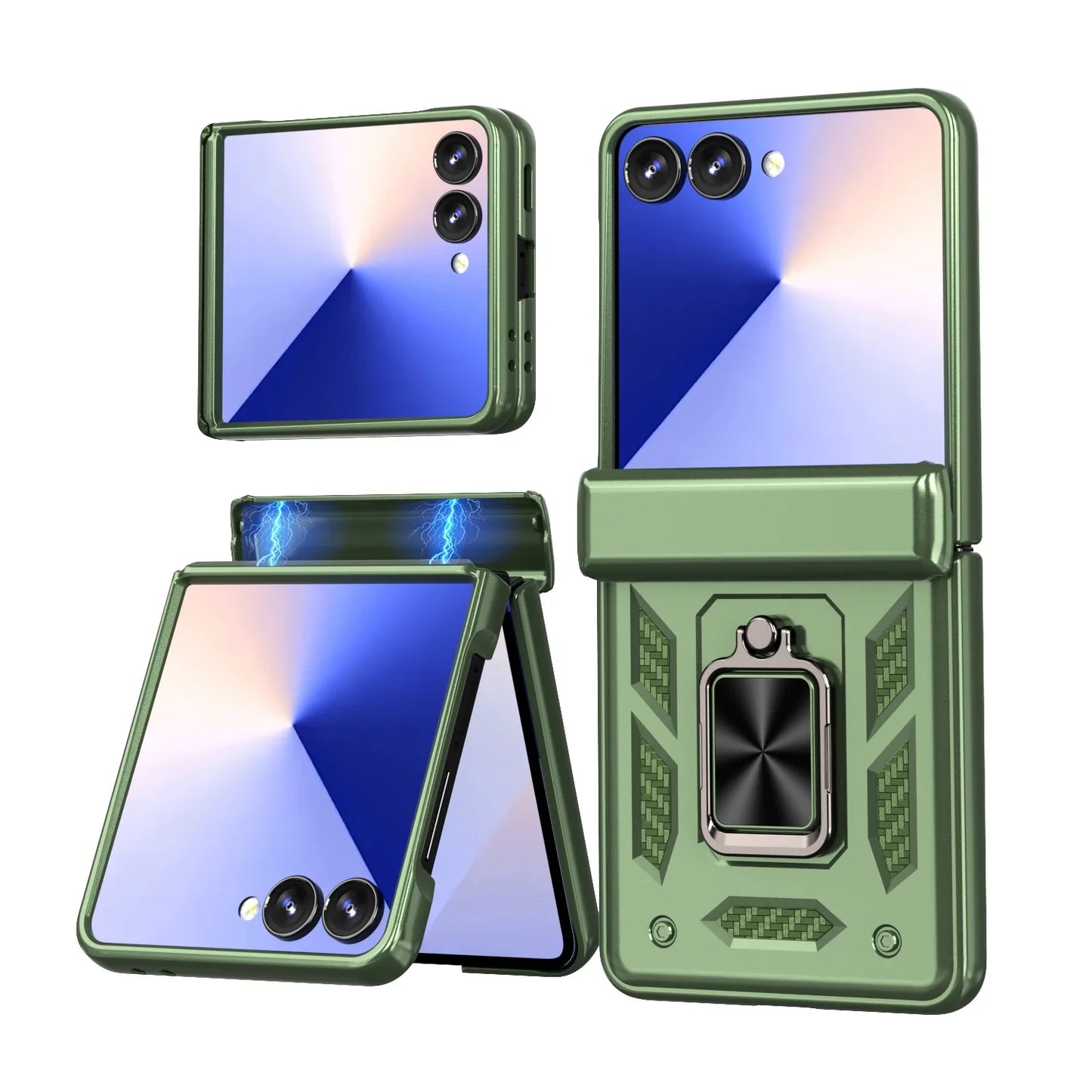 Shockproof Armor Case with Hinge Protection
