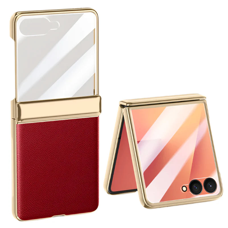 Leather Case with Full Hinge Protection