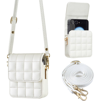 Quilted Crossbody Phone Pouch for Samsung Z Flip