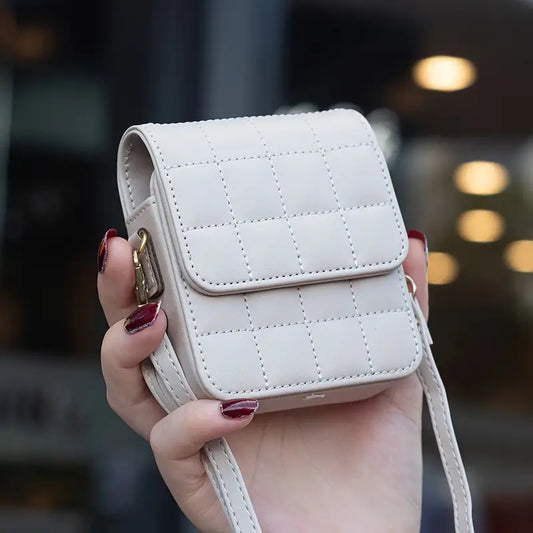 Quilted Crossbody Phone Pouch for Samsung Z Flip