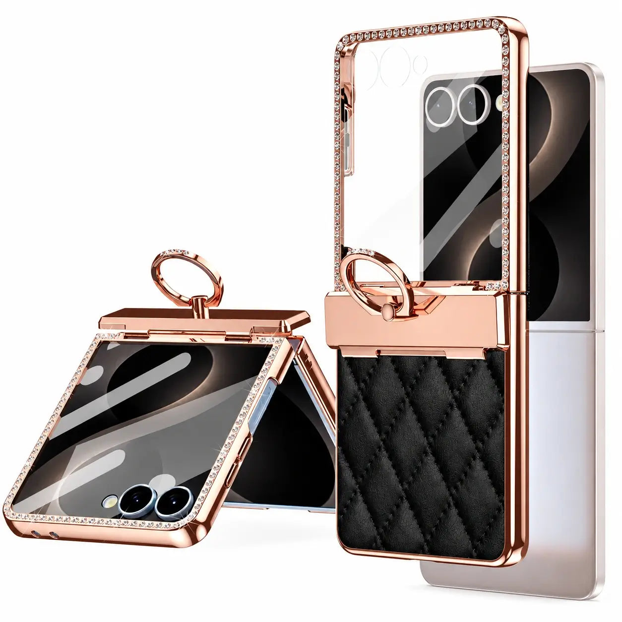 Luxury Diamond Ring Case For Galaxy Z Flip 8