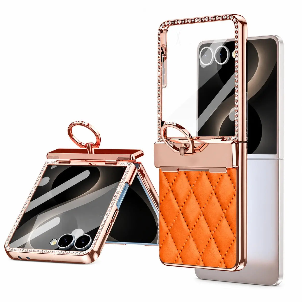 Luxury Diamond Ring Case For Galaxy Z Flip 8