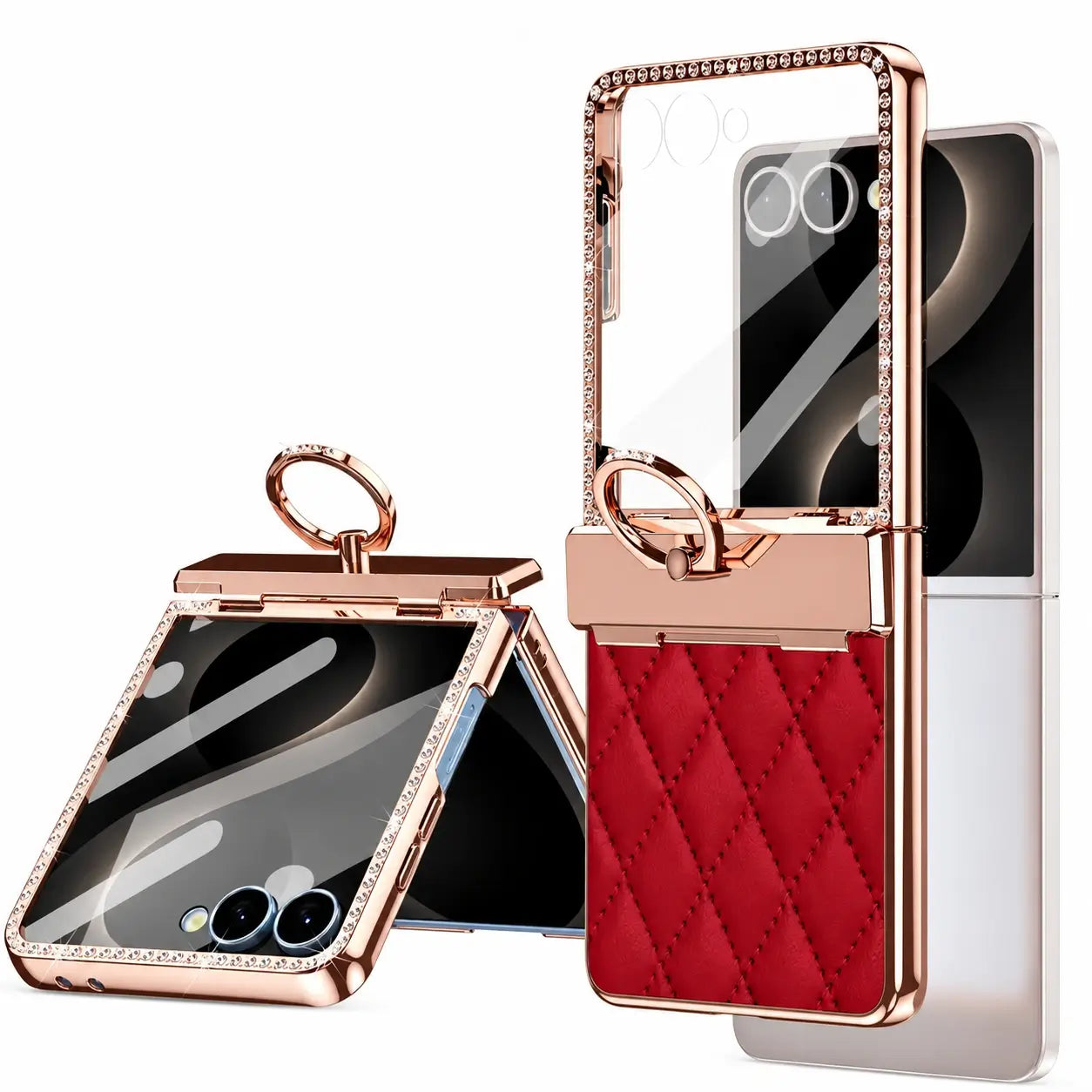 Luxury Diamond Ring Case For Galaxy Z Flip 8