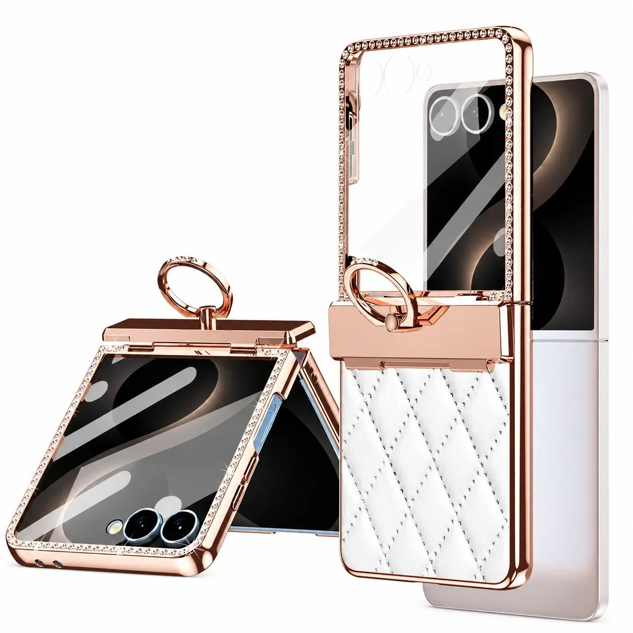 Luxury Diamond Ring Case For Galaxy Z Flip 8