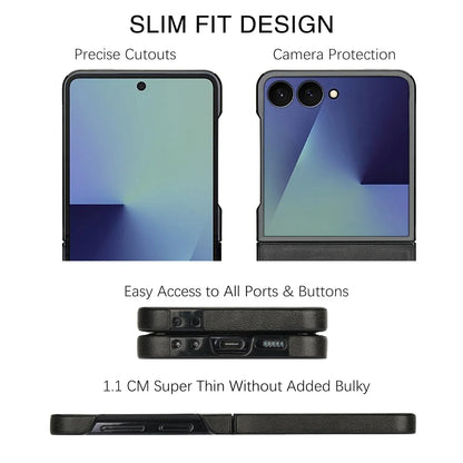 Magnetic Leather Case for Galaxy Z Flip