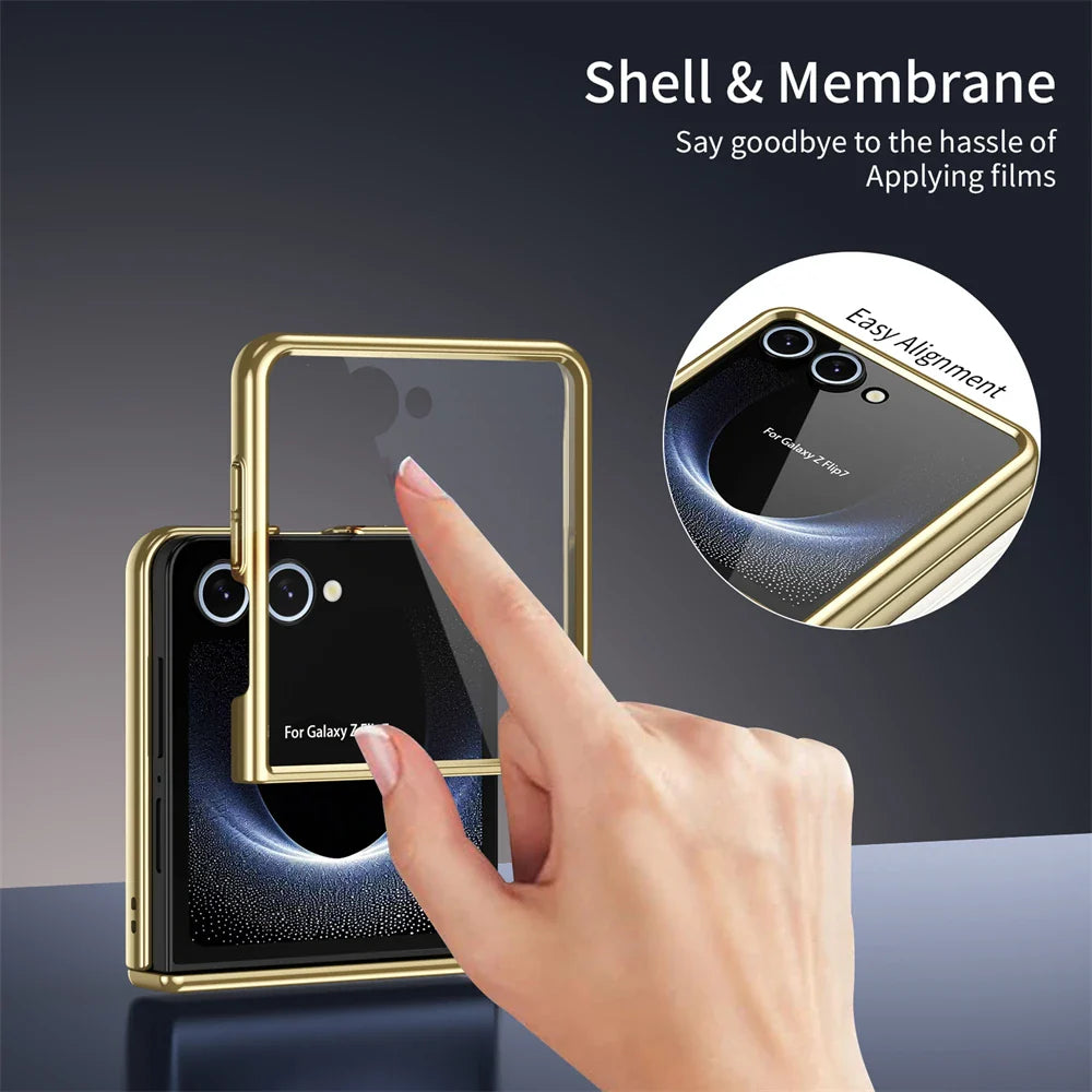 Metal Frame Case with Full Hinge Cover