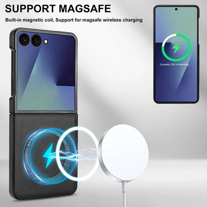 Magnetic Leather Case for Galaxy Z Flip