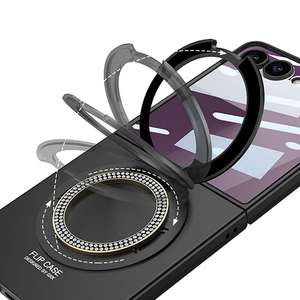 Magnetic Ring Case with Kickstand for Z Flip Series