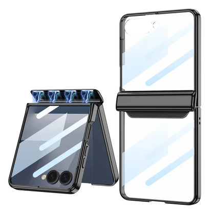 Magnetic Clear Case with Hinge Guard