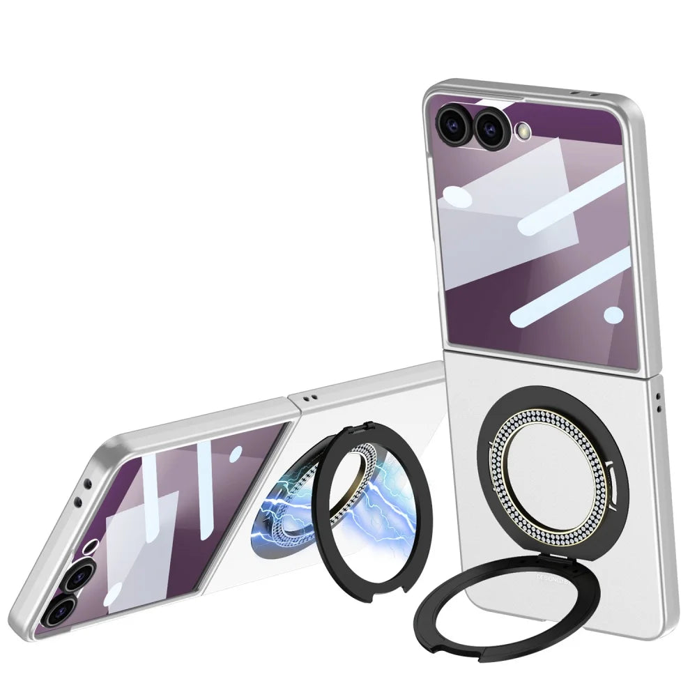 Magnetic Ring Case with Kickstand for Z Flip Series