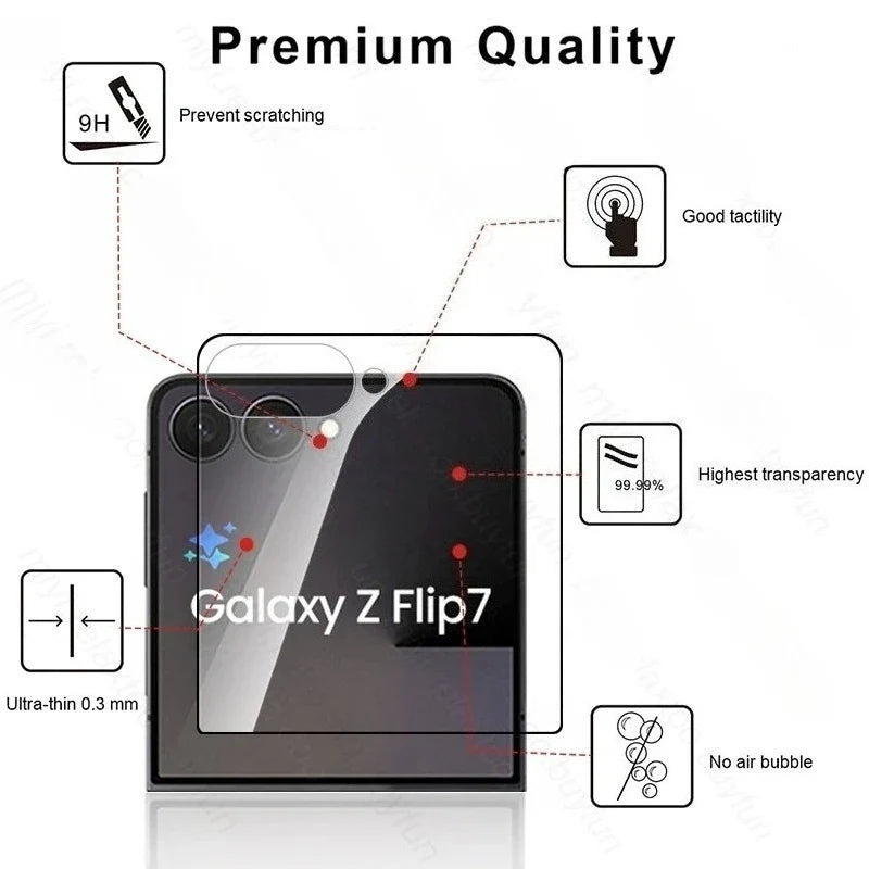 Transparent Anti-Scratch Screen Protector For Z Flip Series