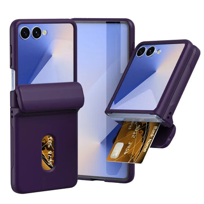 Card Slot Wallet Case with Hinge Shield