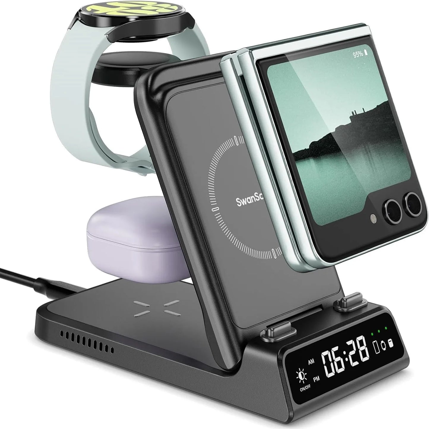 3-in-1 Charging Station for Samsung Galaxy Phone & Galaxy Watch Series