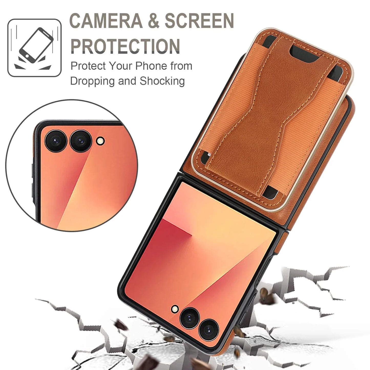 FlexWallet Leather Case For Z Flip Series