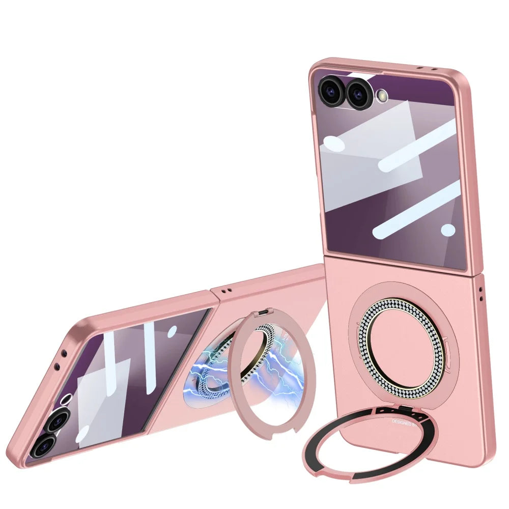 Magnetic Ring Case with Kickstand for Z Flip Series