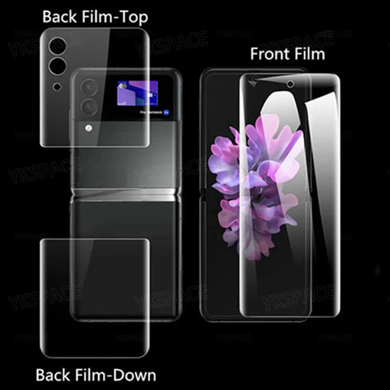 3 in 1 Screen Protector Glass for Samsung Galaxy Z Flip