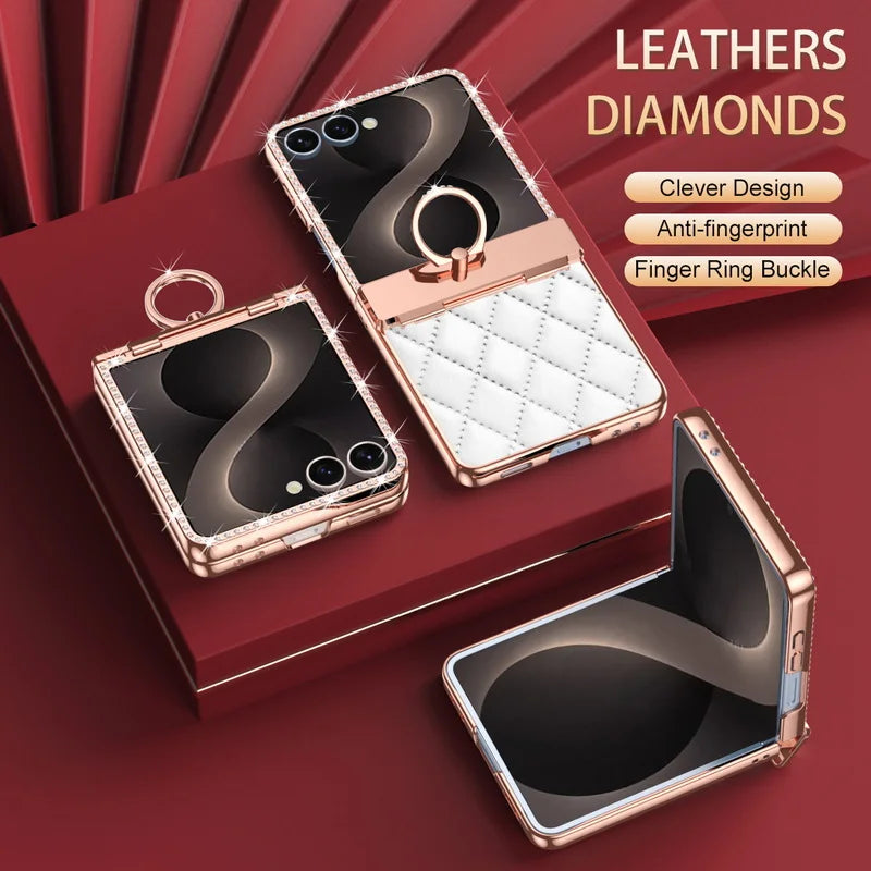 Luxury Diamond Ring Case For Galaxy Z Flip 8