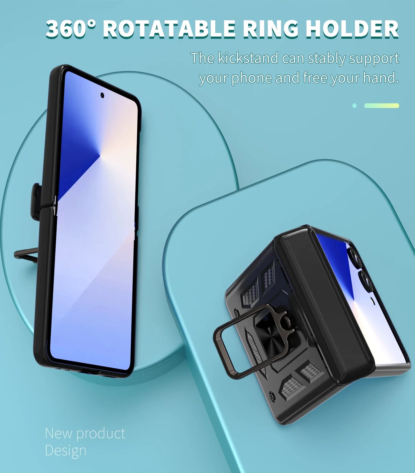 Shockproof Armor Case with Hinge Protection