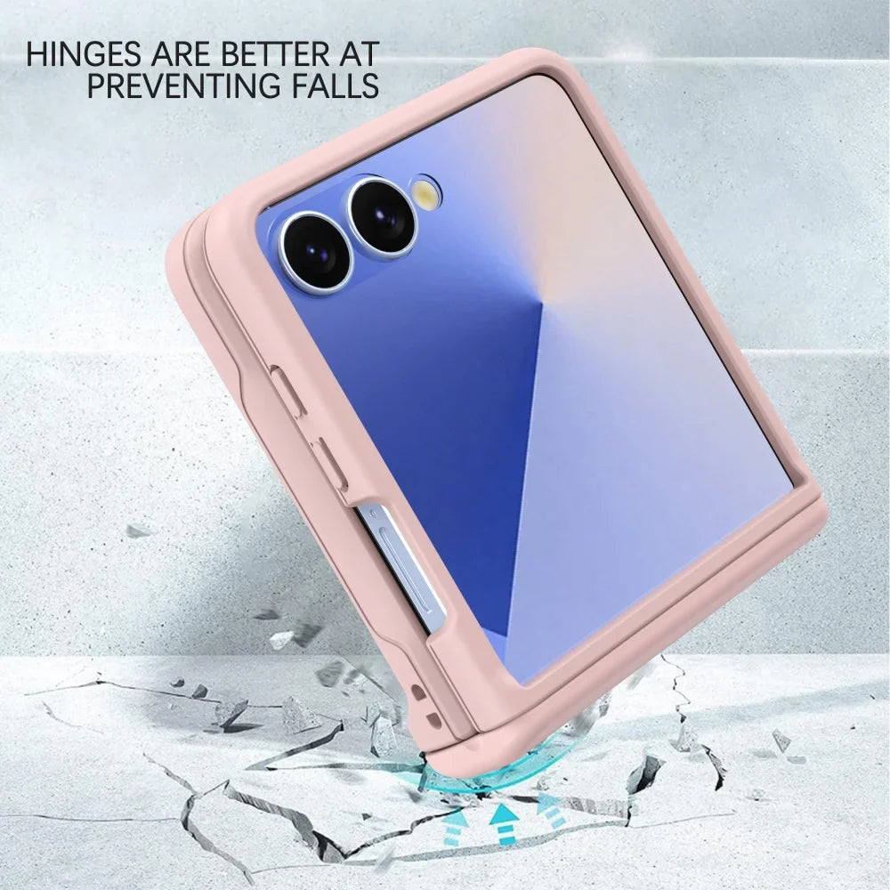 Card Slot Wallet Case with Hinge Shield