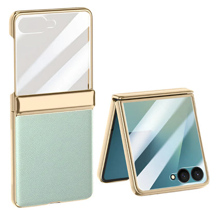 Leather Case with Full Hinge Protection