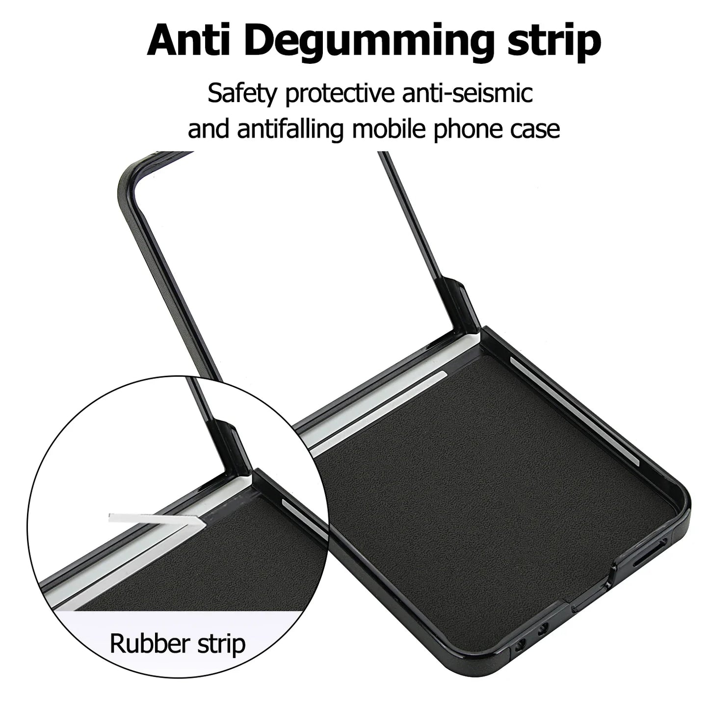 Magnetic Leather Case for Galaxy Z Flip
