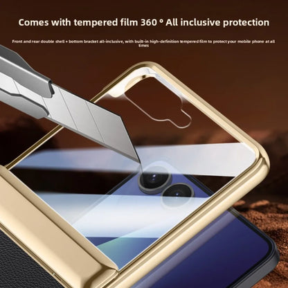Magnetic Ring Stand Leather Case