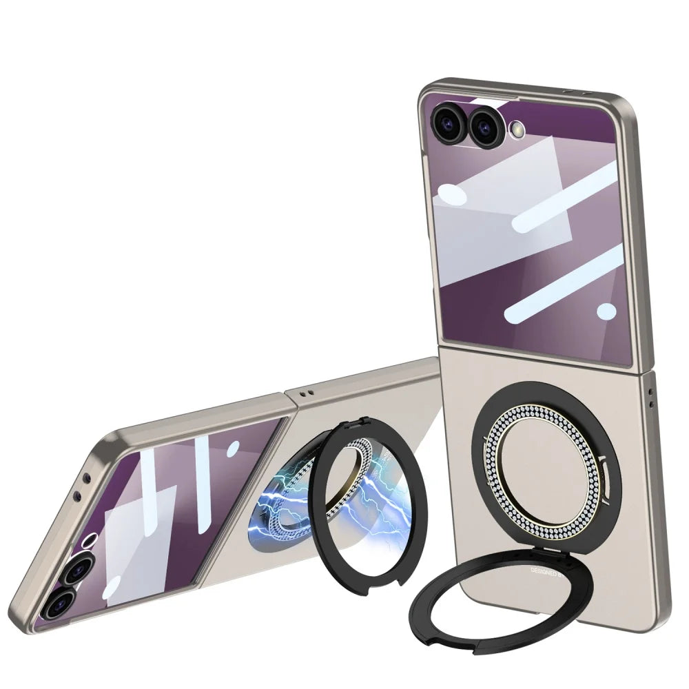 Magnetic Ring Case with Kickstand for Z Flip Series