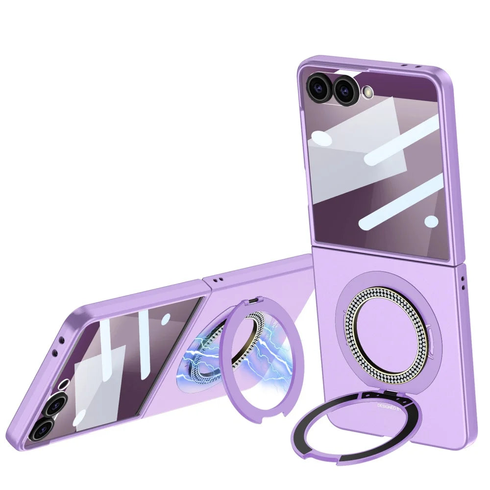Magnetic Ring Case with Kickstand for Z Flip Series