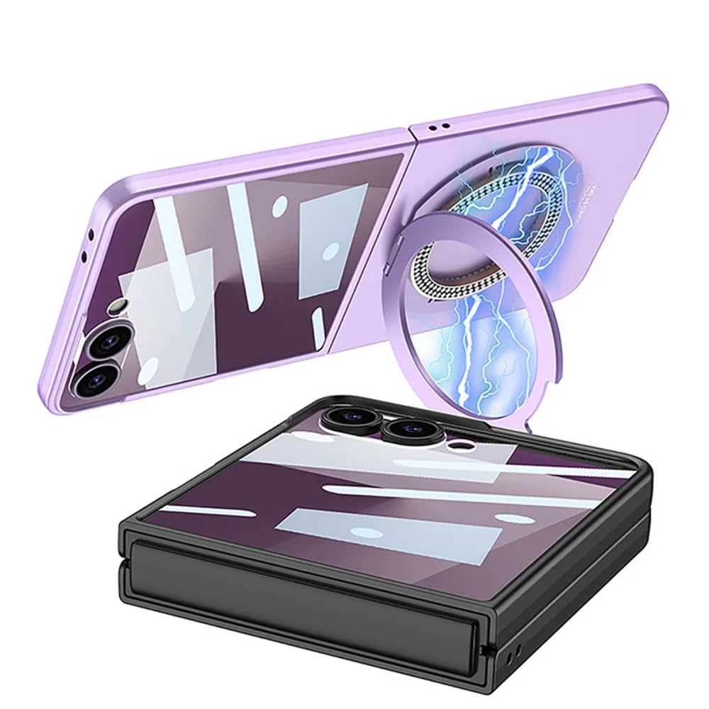 Magnetic Ring Case with Kickstand for Z Flip Series