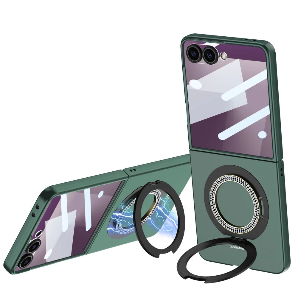 Magnetic Ring Case with Kickstand for Z Flip Series