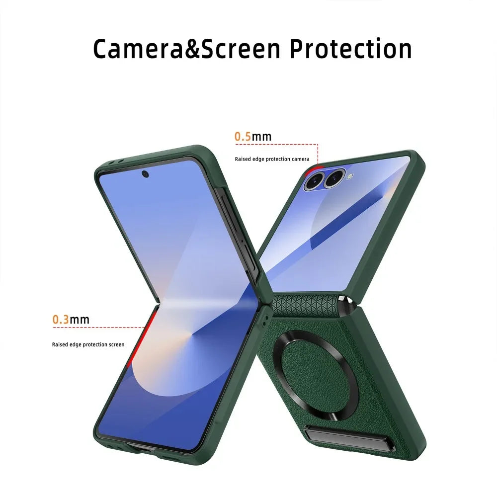 Leather Magnetic Stand Case