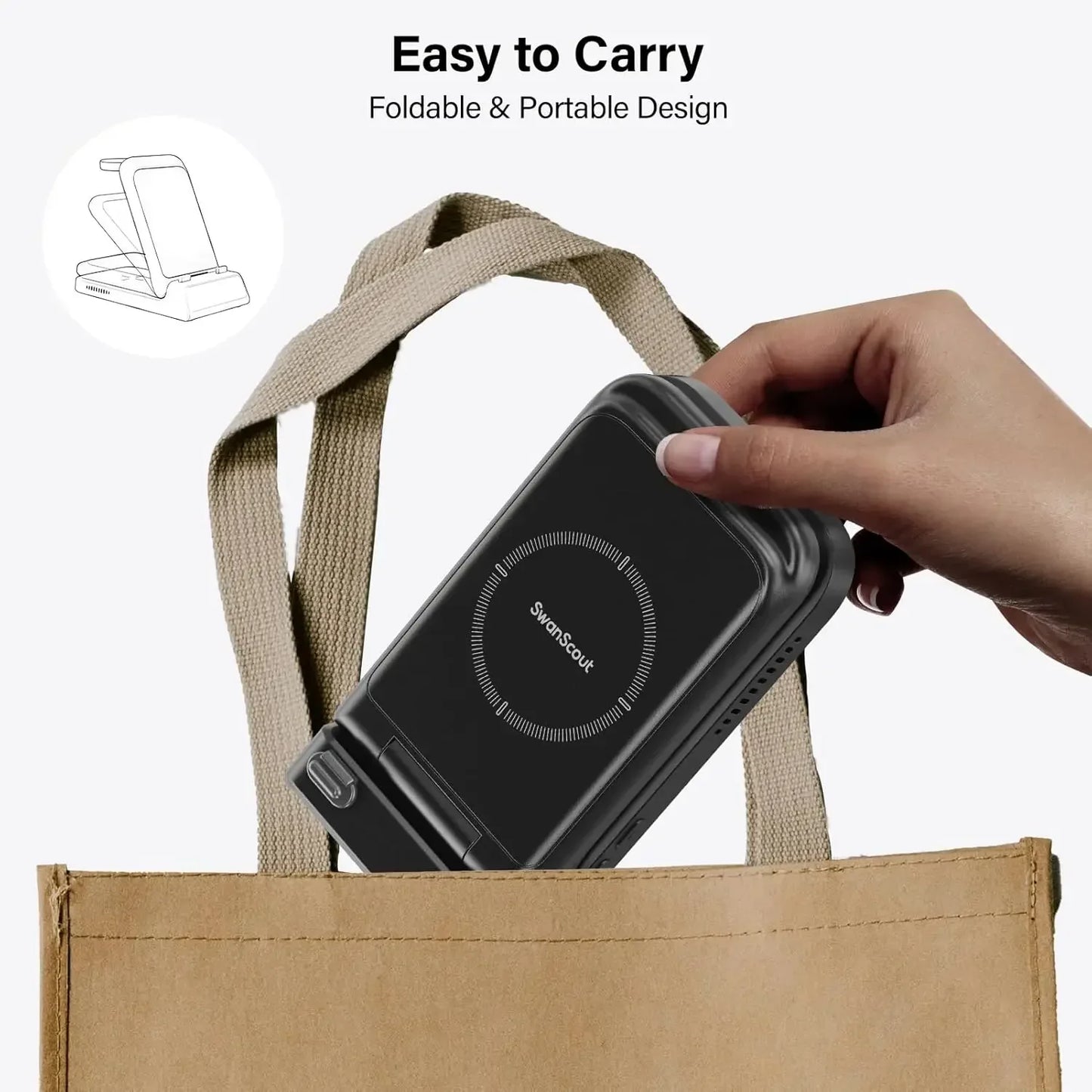 3-in-1 Charging Station for Samsung Galaxy Phone & Galaxy Watch Series