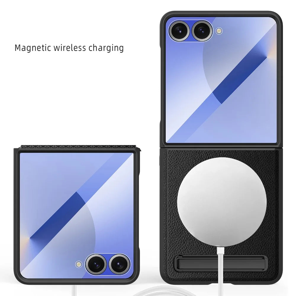 Leather Magnetic Stand Case
