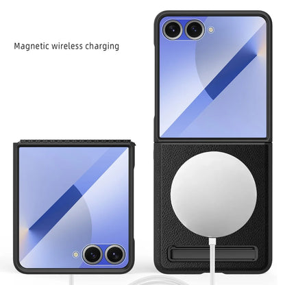 Leather Magnetic Stand Case