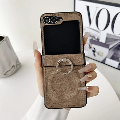 Elegant Leather Ring Stand Case