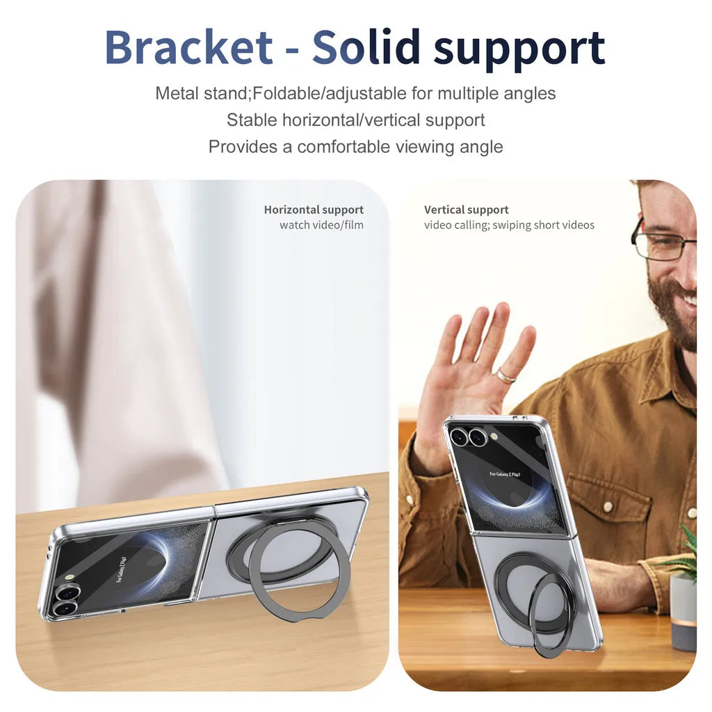 Clear Magnetic Kickstand Case