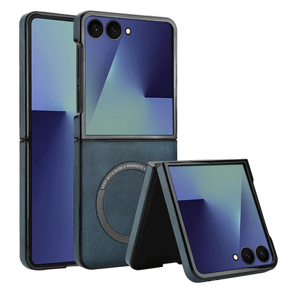 Magnetic Leather Case for Galaxy Z Flip