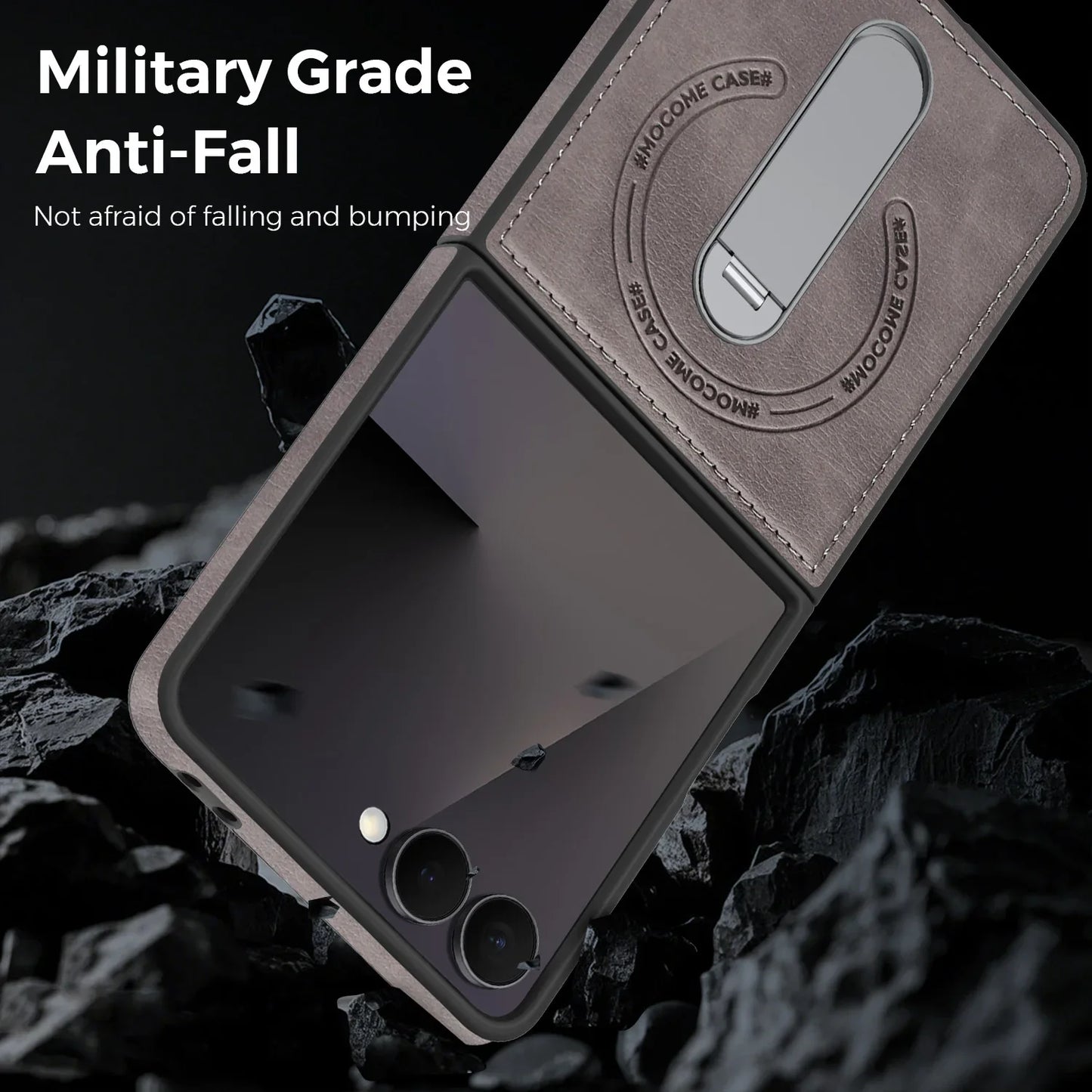Luxury Magnetic Leather Kickstand Case