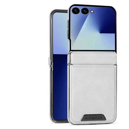 Leather Case With Hinge Protection For Galaxy Z Flip Series