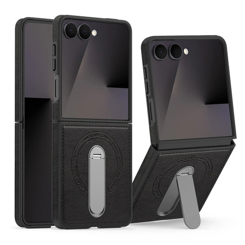 Luxury Magnetic Leather Kickstand Case