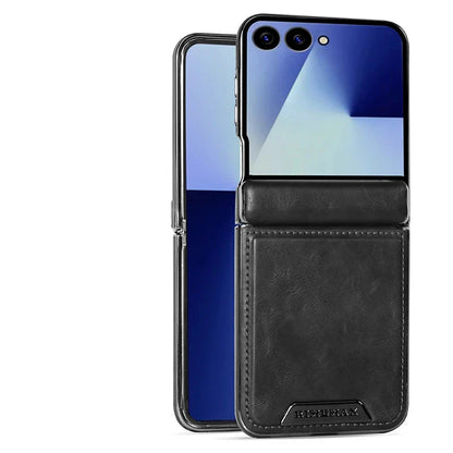 Leather Case With Hinge Protection For Galaxy Z Flip Series