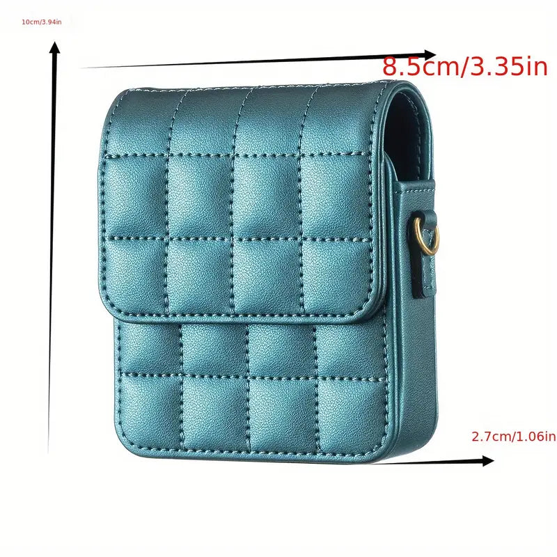Quilted Crossbody Phone Pouch for Samsung Z Flip